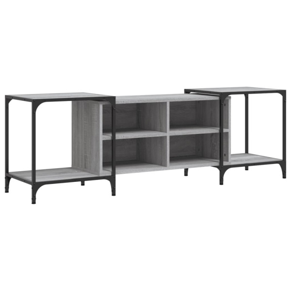 Mueble de TV madera de ingeniería gris Sonoma 153x37x50 cm M 2