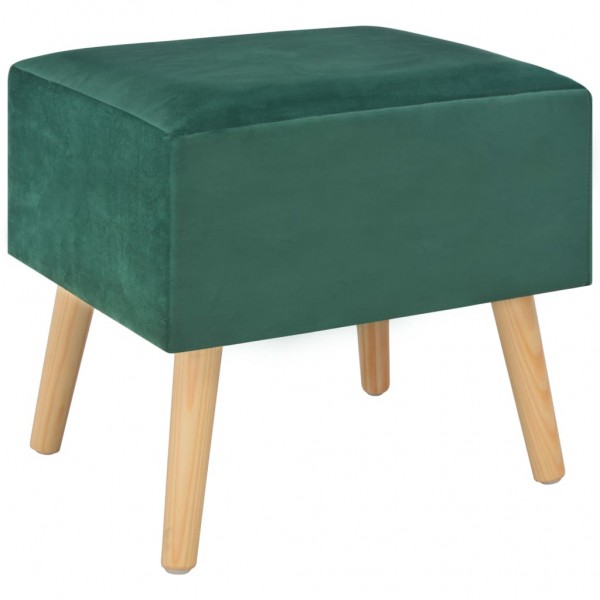 Mesa de cabeceira 40x35x40 cm veludo verde M 3