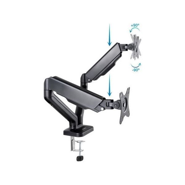 Soporte para 2 monitores TOOQ 9Kg DB5132TNR-B negro M 2