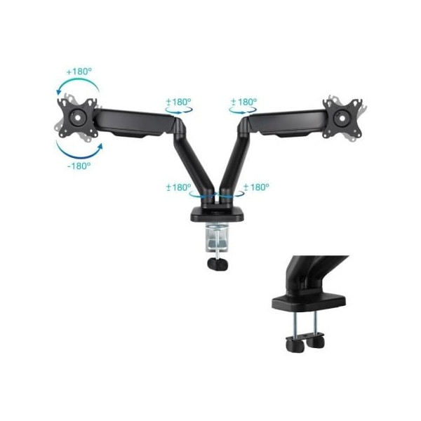Soporte para 2 monitores TOOQ 9Kg DB5132TNR-B negro M 3