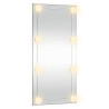 Espelho de parede com luzes LED vidro retangular 30x60 cm 4