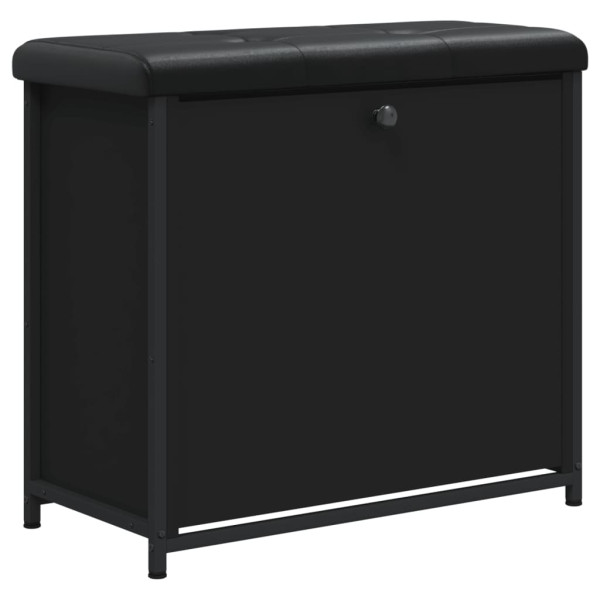 Banco sapateira com gaveta articulada 62x32x56 cm preto M 2
