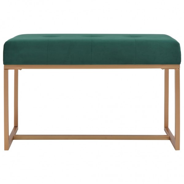 Banco 80 cm veludo verde M 2