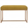 Banco 80 cm terciopelo mostaza 2