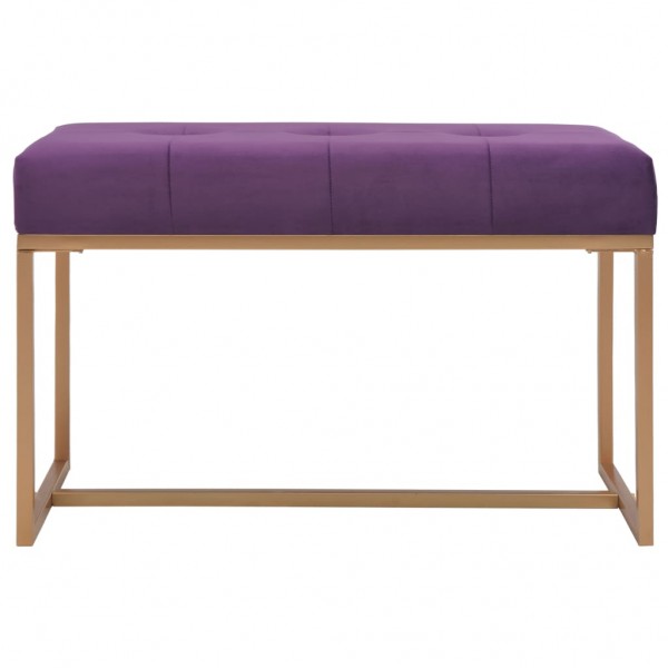 Banco 80 cm veludo roxo M 2