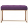 Banco 80 cm terciopelo morado 2