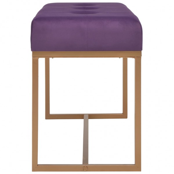 Banco 80 cm veludo roxo M 3