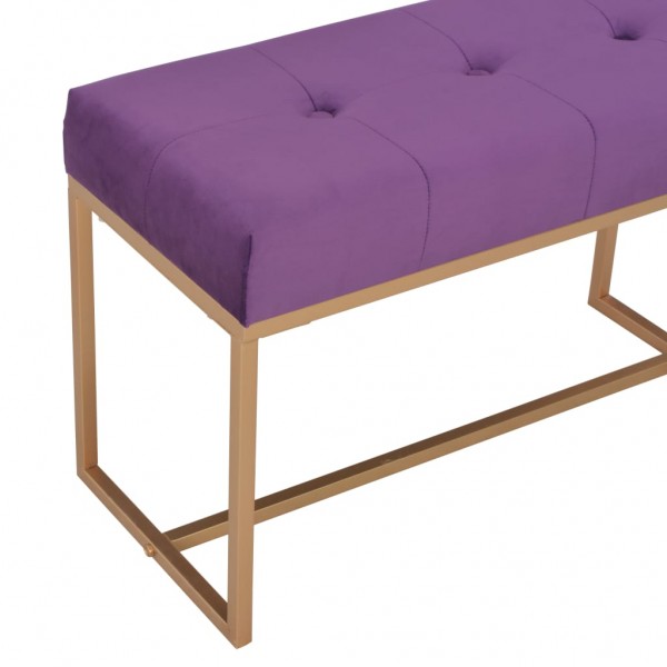 Banco 80 cm terciopelo morado M 4