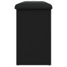 Banco sapateira 102x32x50 cm derivados de madeira preto 5