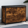 Banco sapateira c/ gaveta articulada 82x32x56cm carvalho fumado 1