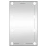 Espejo de pared rectangular con luces LED vidrio 40x60 cm 1