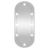 Espelho de parede oval com luzes LED 30x70 cm vidro 5