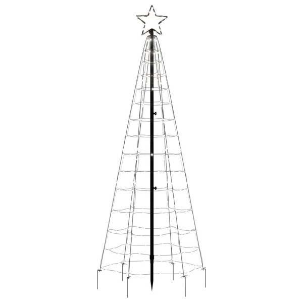 Árvore de Natal LED com Spikes 220 LEDs Branco Frio 180 cm M 4