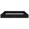 Arenero con asientos cuadrado madera maciza de pino negro 4