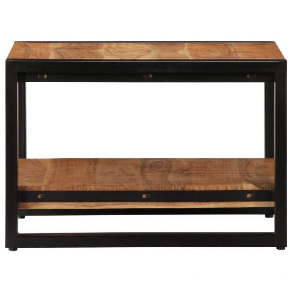 Mesa de centro de madera maciza de acacia 60x60x40 cm M 3