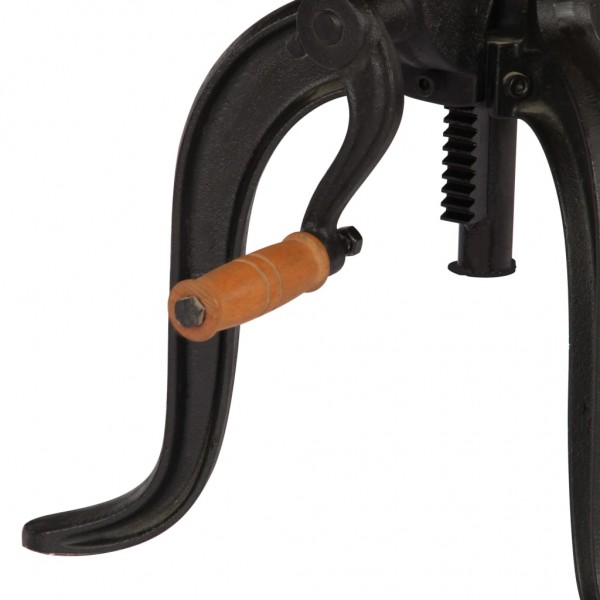 Mesa auxiliar 45x(45-62) cm madera de mango y hierro fundido M 4