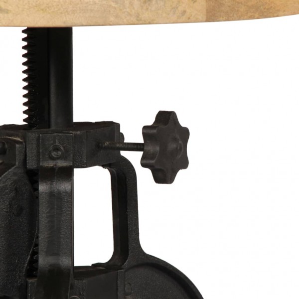 Mesa de apoio 45 x (45-62) cm madeira mangueira e ferro fundido M 5