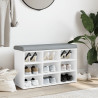 Banco zapatero madera de ingeniería blanco 82x32x50 cm 3
