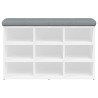 Banco zapatero madera de ingeniería blanco 82x32x50 cm 5