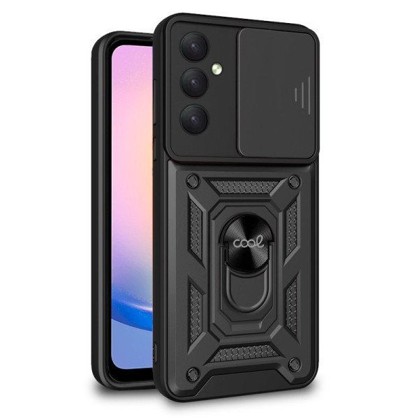 Carcasa COOL para Samsung A256 Galaxy A25 5G Hard Ring Negro D