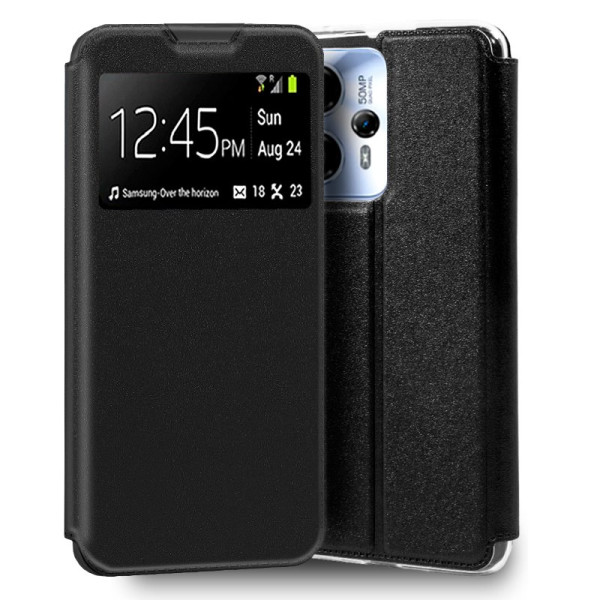Funda COOL Flip Cover para Motorola Moto G13 / G23 Liso Negro D