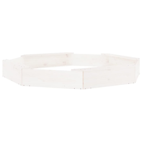 Arenero con asientos octógono madera maciza de pino blanco M 2