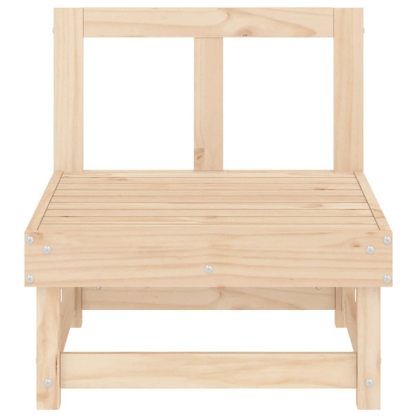 Sofás de centro para jardim 2 pcs madeira de pinho maciça M 4