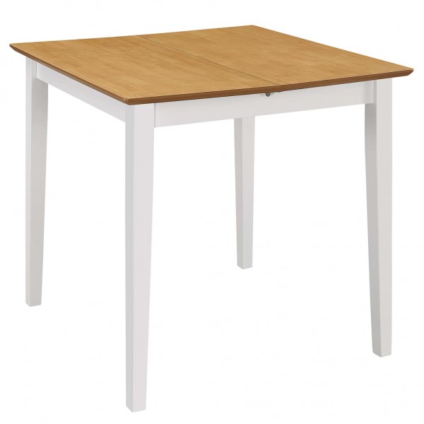 Mesa de jantar extensível (80-120)x80x74 cm MDF branco M 3