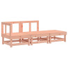 3 pcs conjunto lounge de jardim madeira de douglas maciça 2