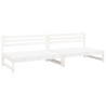 Sofás de centro para jardim 2 pcs 120x80 cm pinho maciço branco 2