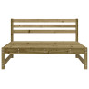 Sofás de centro para jardim 2 pcs 120x80 cm pinho impregnada 4