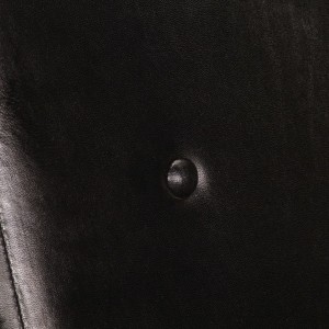 Poltrona de couro autêntico preto H