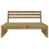Sofá central de jardín madera de pino impregnada 120x80 cm 3