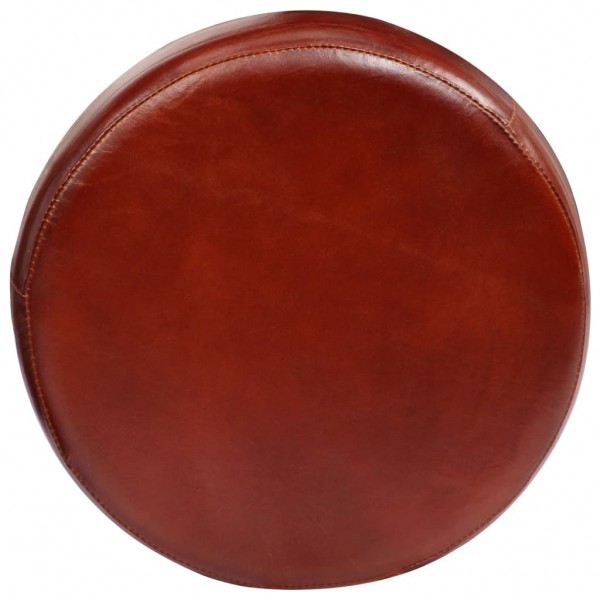 Bancos de bar 2 pcs couro genuíno M 4