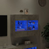 Mueble TV de pared con luces LED gris hormigón 78.5x30x60.5 cm 4