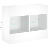 Mueble de TV de pared con luces LED blanco 78.5x30x60.5 cm 3
