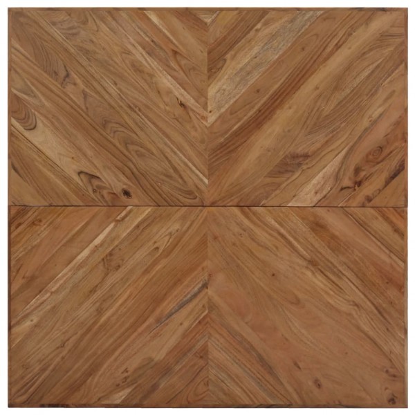 Mesa de centro madera maciza de acacia 110x110x36 cm M 2