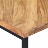 Mesa de centro madera maciza de acacia 110x110x36 cm 5