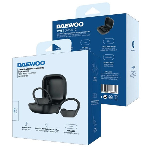 Auscultadores desportivos DAEWOO TWS Sport DW2012 preto M 2