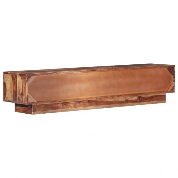 Mueble para TV de madera maciza de sheesham 145x30x30 cm M 4