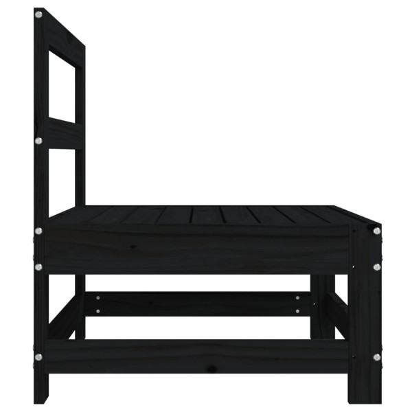 Sofá central de jardín madera maciza de pino negro M 4