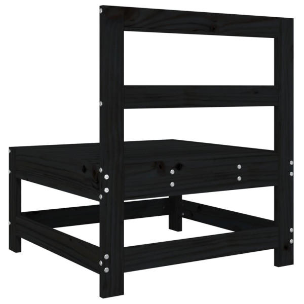 Sofá central de jardín madera maciza de pino negro M 5