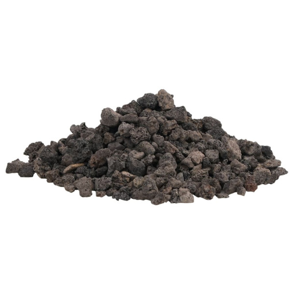 Pedras vulcânicas 10 kg 1-2 cm preto M 3