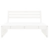 Sofá de centro para jardim 120x80 cm pinho maciço branco 3