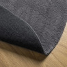 Alfombra de pelo corto suave y lavable gris antracita Ø 120 cm 5