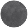 Alfombra de pelo corto suave y lavable gris antracita Ø 200 cm 2