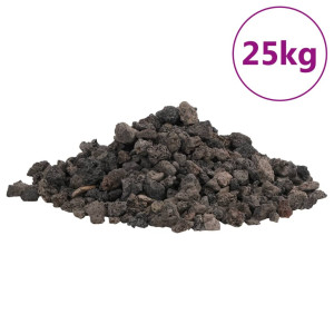 Rochas vulcânicas negras 10 kg 1-2 cm H