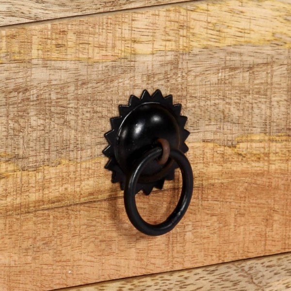 Mueble de TV de madera maciza de mango 120x30x40 cm M 4