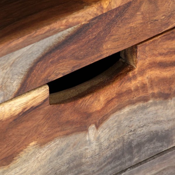 Mueble de TV madera maciza de sheesham 130x30x40 cm M 3