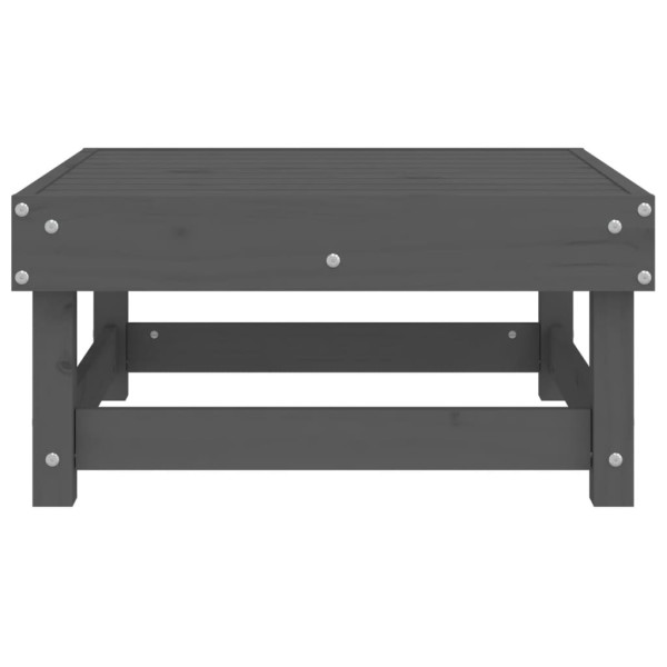 Apoio de pés para jardim madeira de pinho maciça cinzento M 4